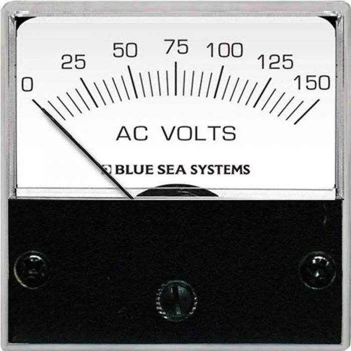 0-150 Volt Analog AC Micro Voltmeter | Blue Sea 8244