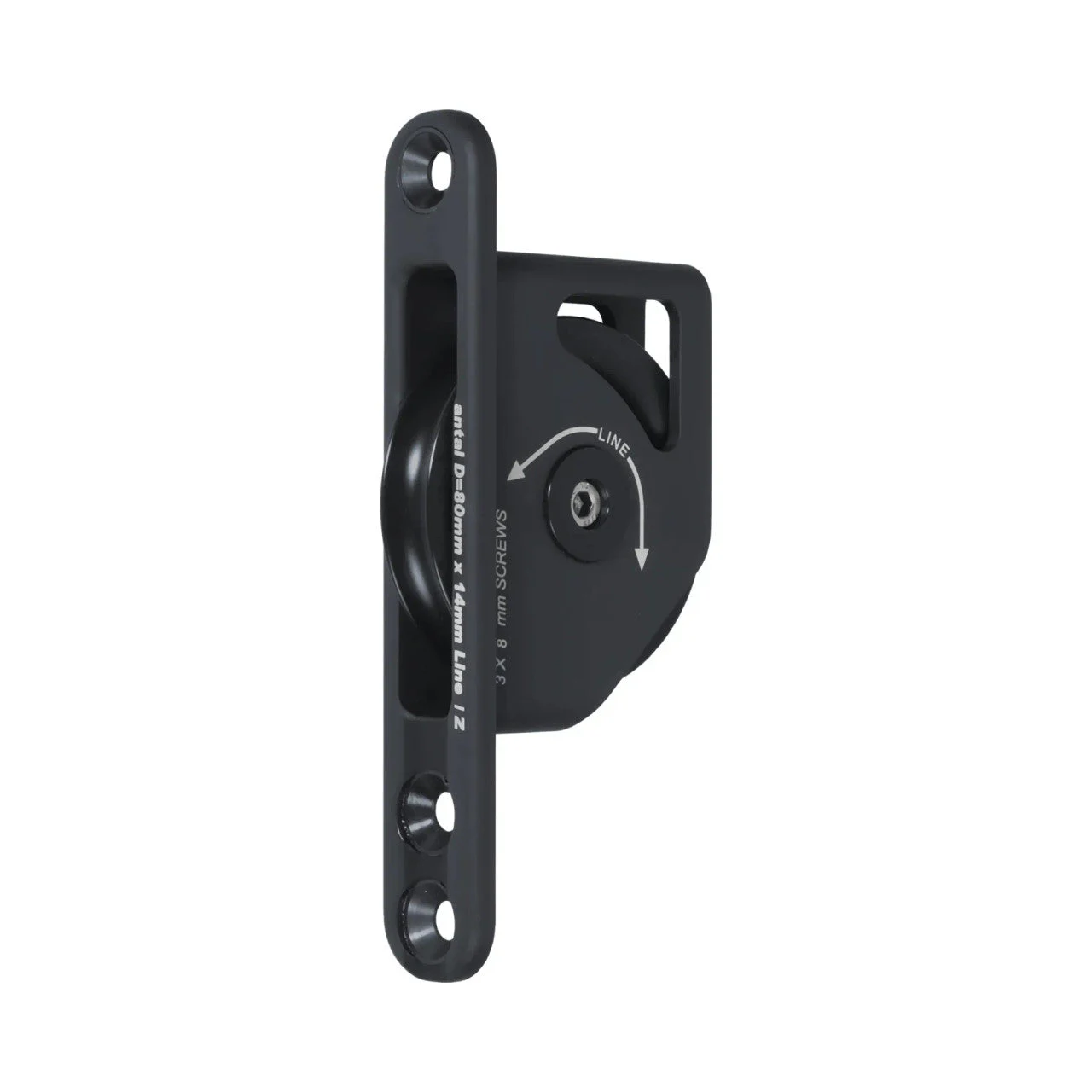 Antal 80mm Mast Block High Load Single Sheave