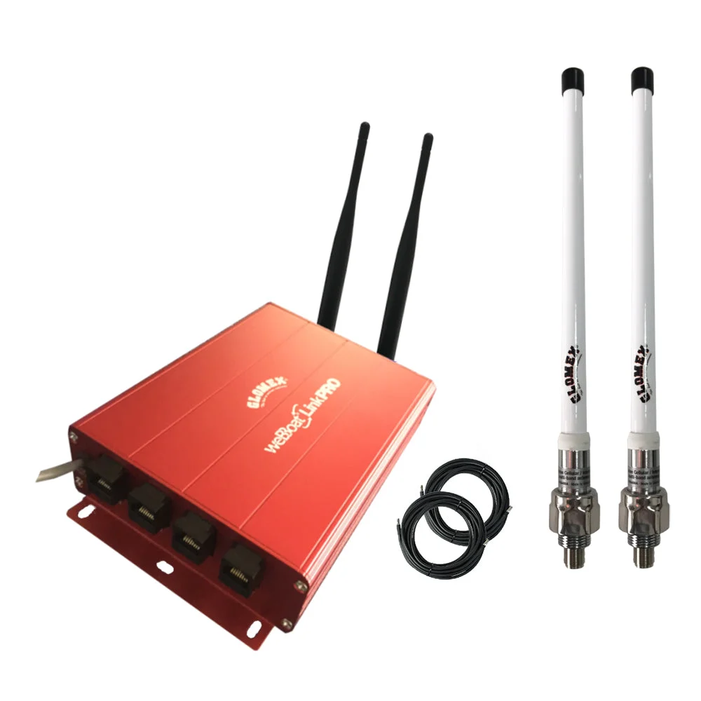 Glomex WeBBoat® Link Pro Ext Dual-SIM 4G/WiFi Indoor Unit Ocean Internet System - Extended Range Kit
