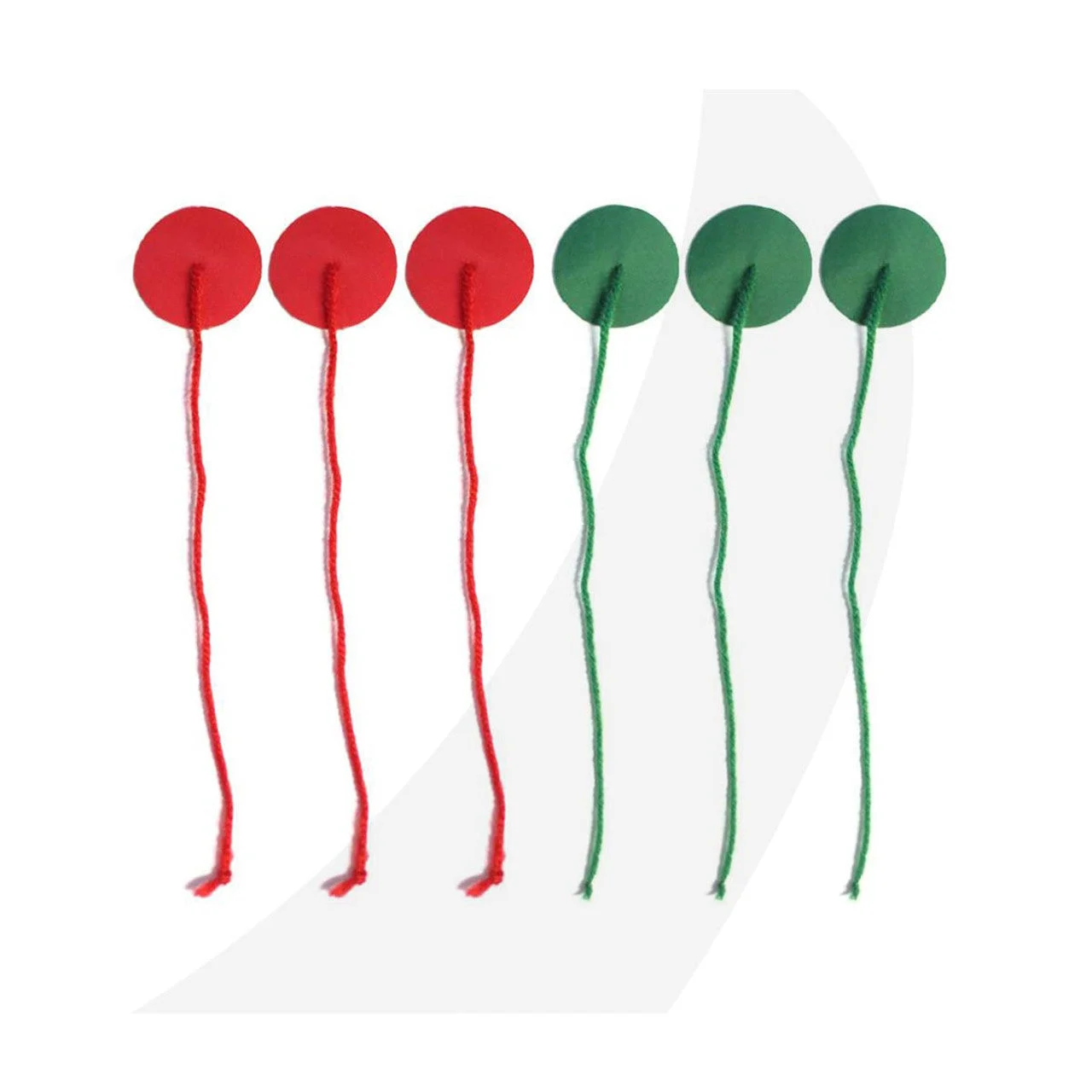 Rooster Teflon Coated Tell Tales (3 green and 3 red)