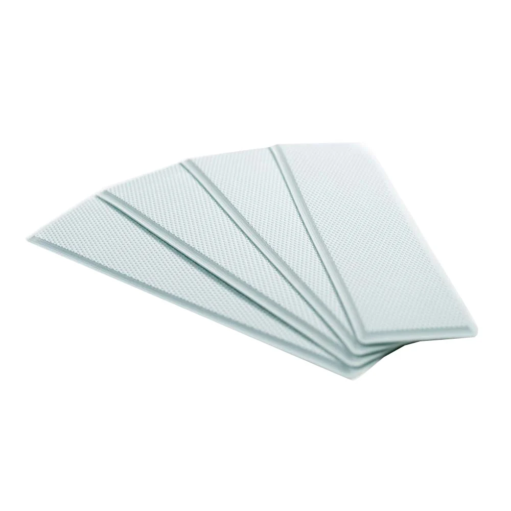 SeaDek 3.75" x 12.75" x 5mm 4-Piece Step Kit - 3.75" x 12.75" Caribbean Blue Embossed - 95.25mm x 323.85mm x 5mm