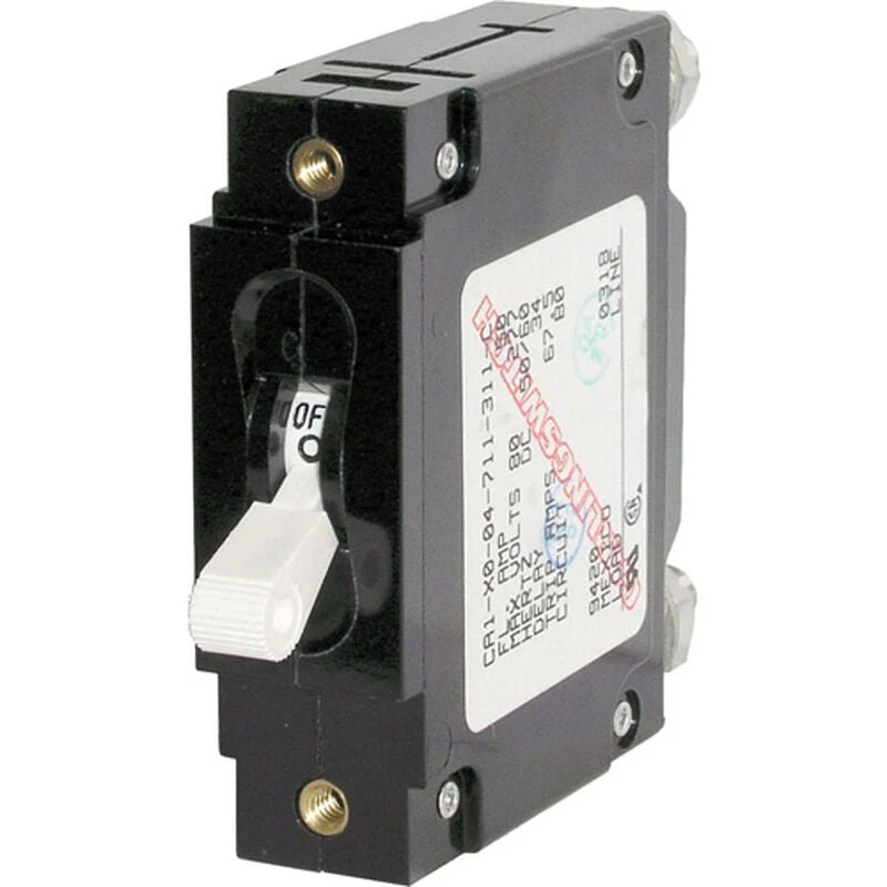 BSS C-Series Wht Toggle Circ. Breaker Single Pole 60 Amp