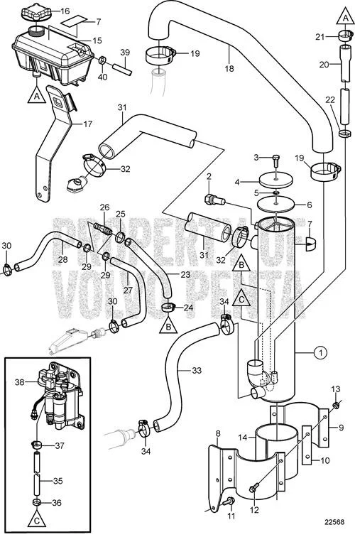 Volvo Penta - Screw - Volvo Penta (3858994)