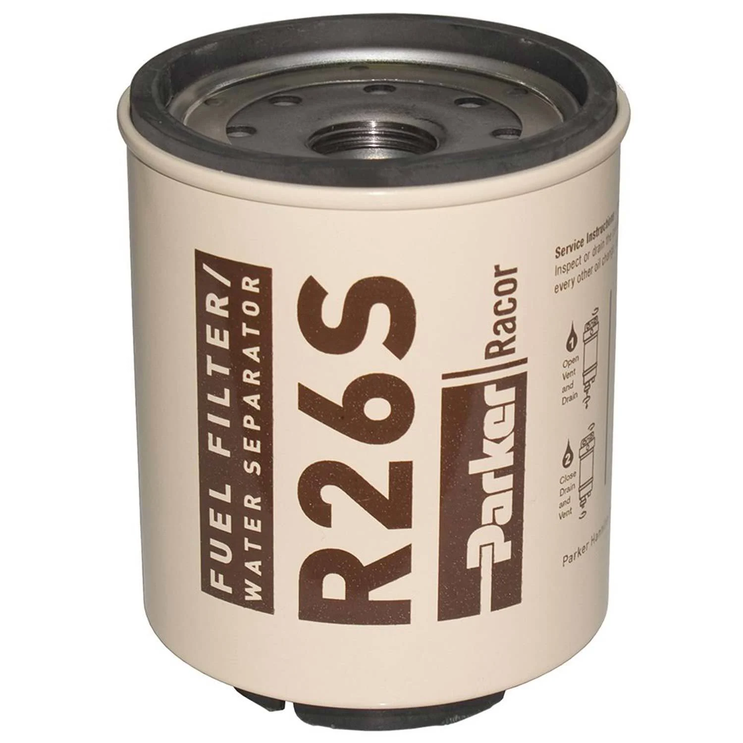 R26S Spin-On Fuel Filter/Water Separator For Series 225R, 2 Micron