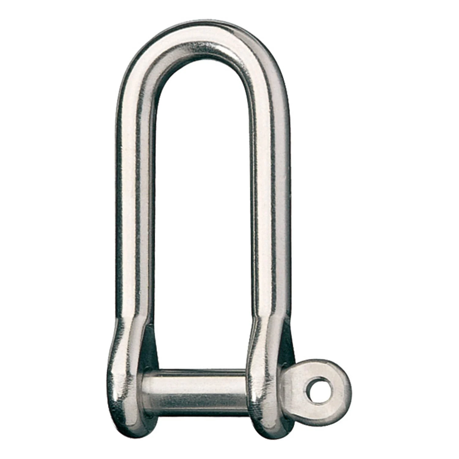 Stainless Steel Forged "D" Shackle with 1/4" Pin, 19/32" IW