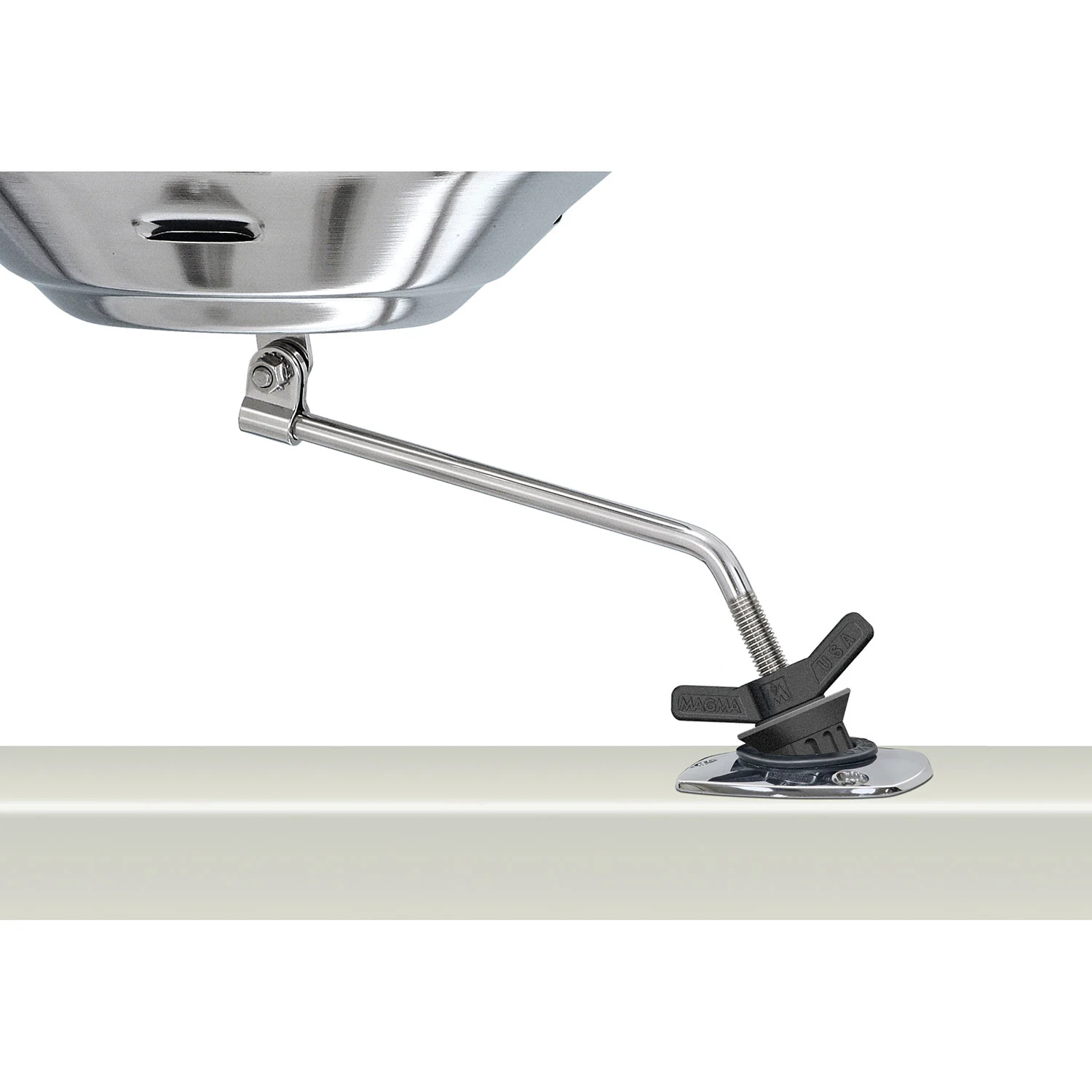 POW'R GRIP® Fish Rod Holder Mount for Marine Kettle Grill