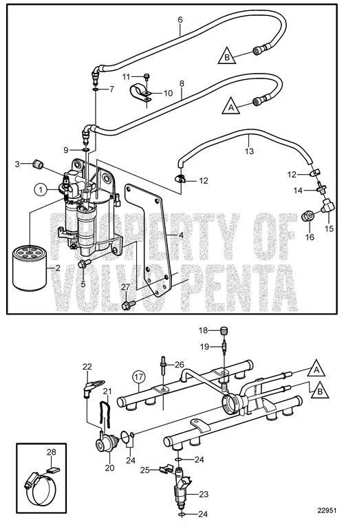 Volvo Penta - Fuel Hose - Volvo Penta (3861370)