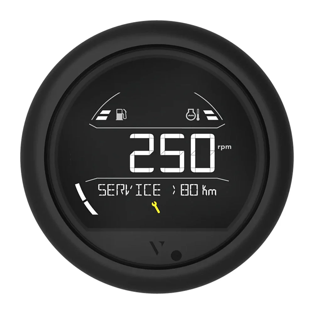 Veratron VL Digital 85 w/Round Black Bezel