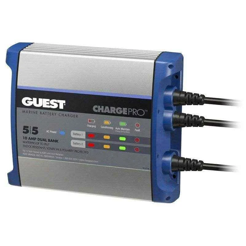 12/24 Volt 10 Amp Charger Pro Marine Battery Charger | Guest 2711A
