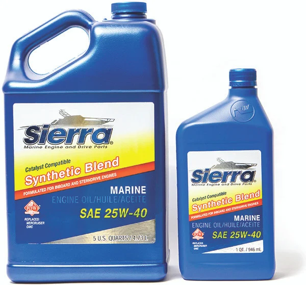 Sea Star Solutions - Ctlst Oil 25w40 Synthetic Blnd Quart - Sierra Marine Engine Parts - 18-9440cat-2 (118-9440cat-2)
