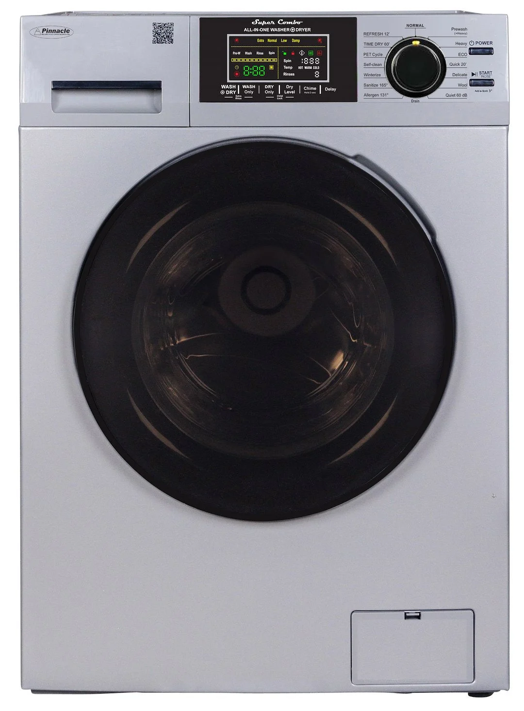 COMBO WASHER DRYER VENTED SILVER
