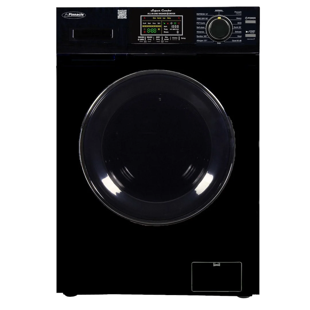 COMBO WASHER DRYER VENTED BLACK
