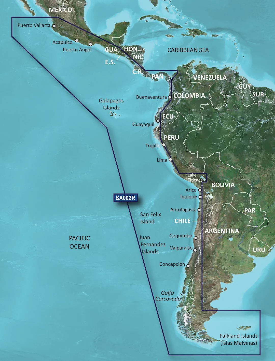 G3 HXSA002R - SOUTH AMERICA WEST C