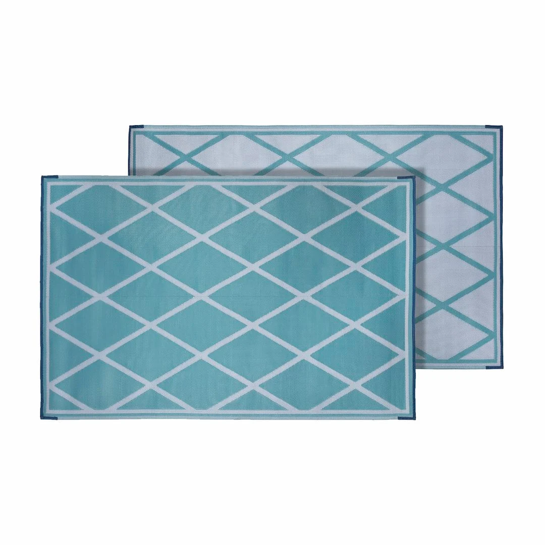 Faulkner Mat Diamond 9X12 Turquoise/White – Marine Boat Replacement Part