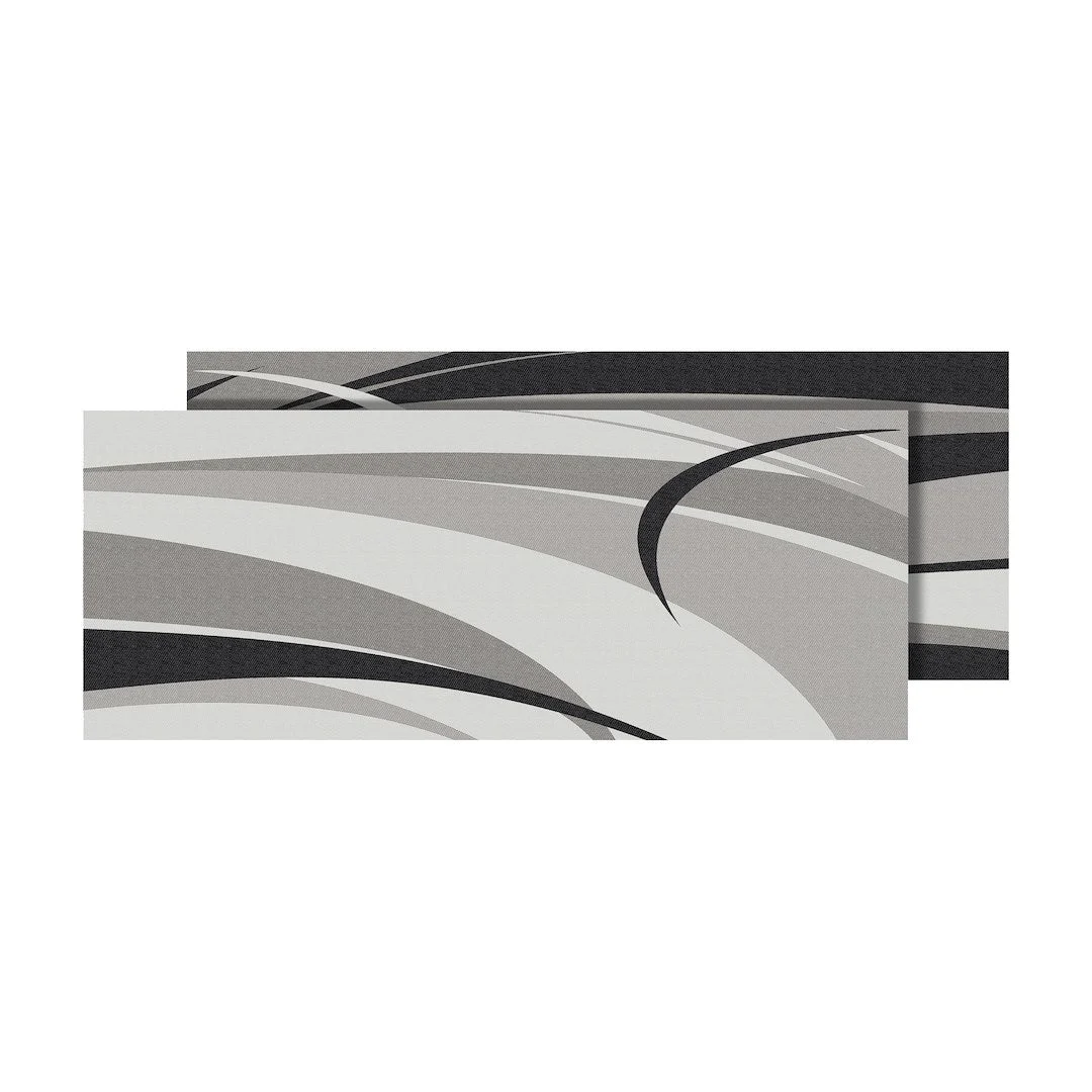 Faulkner Mat Mod Swish Black/Grey 9 X 18 – Marine Boat Replacement Part
