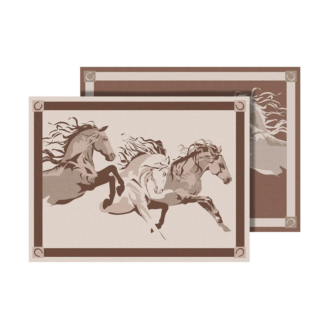Faulkner Mat Horses Beige 9 X 12 – Marine Boat Replacement Part