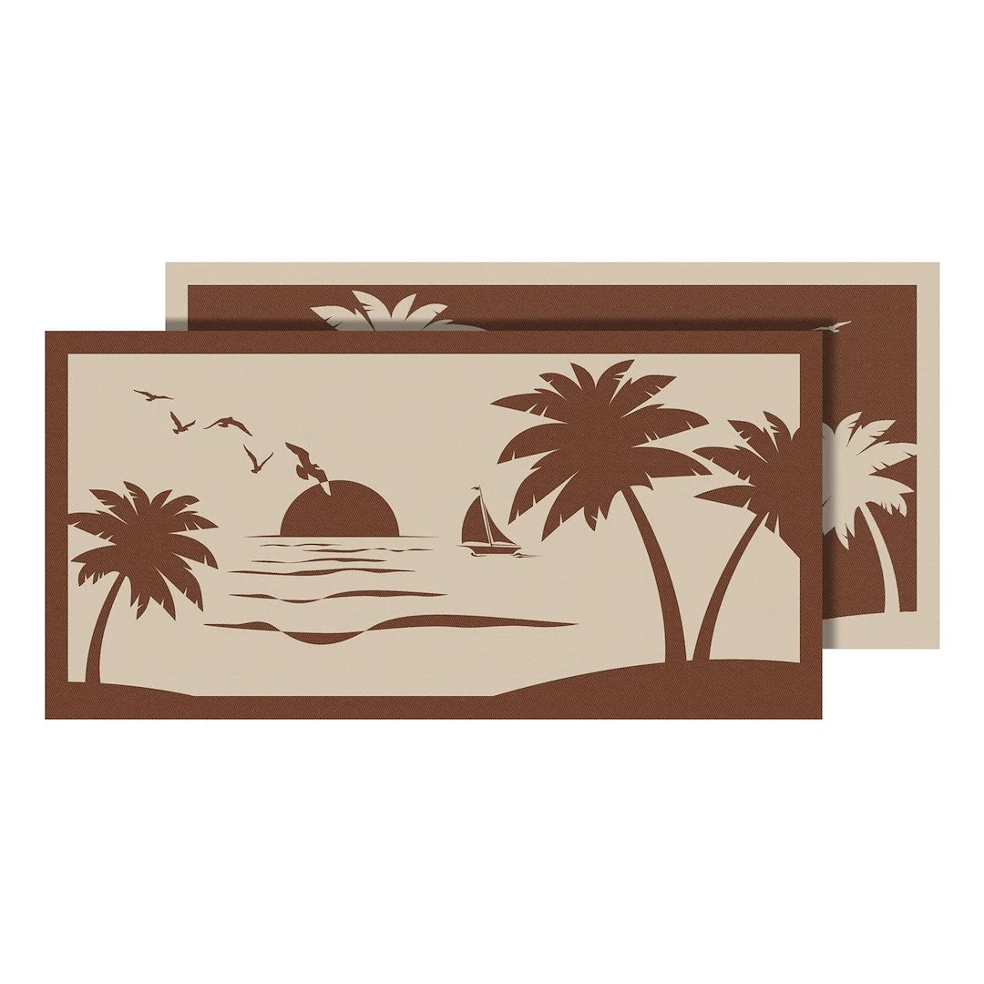 Faulkner Mat Spx Beach Palm Tree Beige 9 X18 – Marine Boat Replacement Part