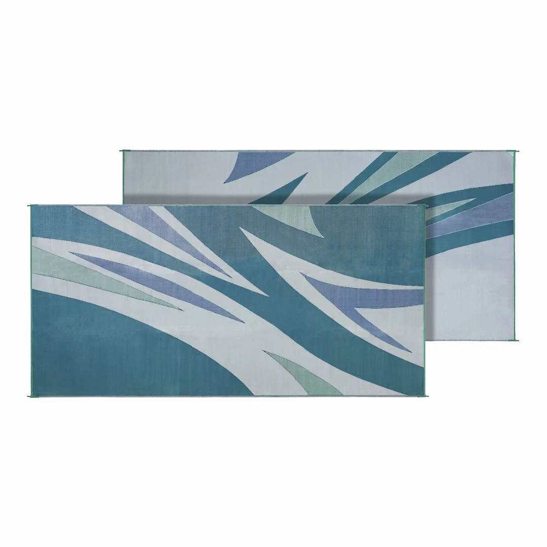 Faulkner Mat Summer Waves 8X16 Grn/Blue – Marine Boat Replacement Part