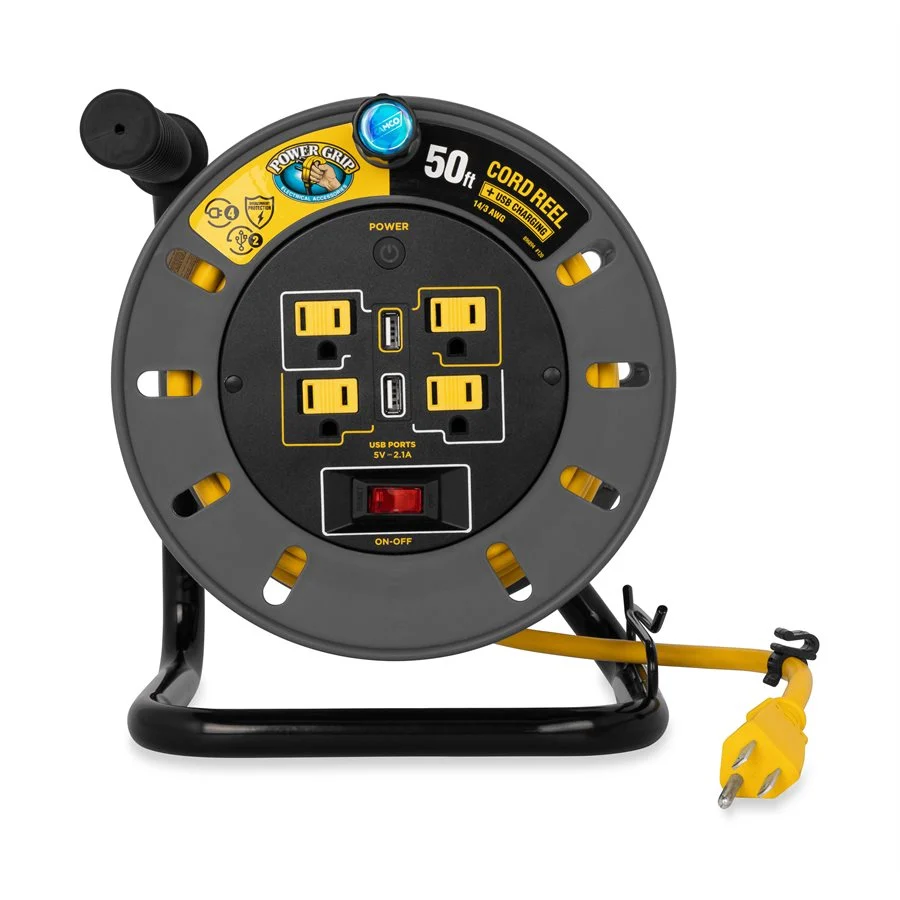 Camco Powergrip Extension Cord Reel 50' – Marine Electrical Replacement Part