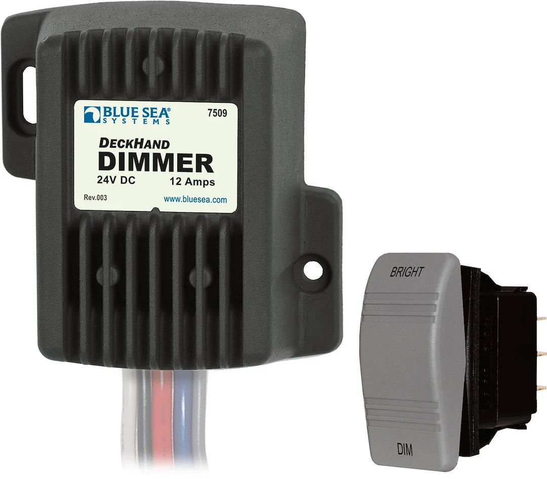 Blue Sea Dimmer Deckhand 12A 24V – Marine Boat Replacement Part