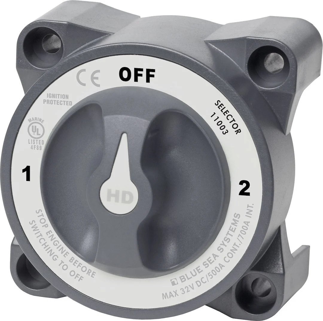 Blue Sea Switch Battery Hd Selector 3P W/Afd – Marine Boat Replacement Part