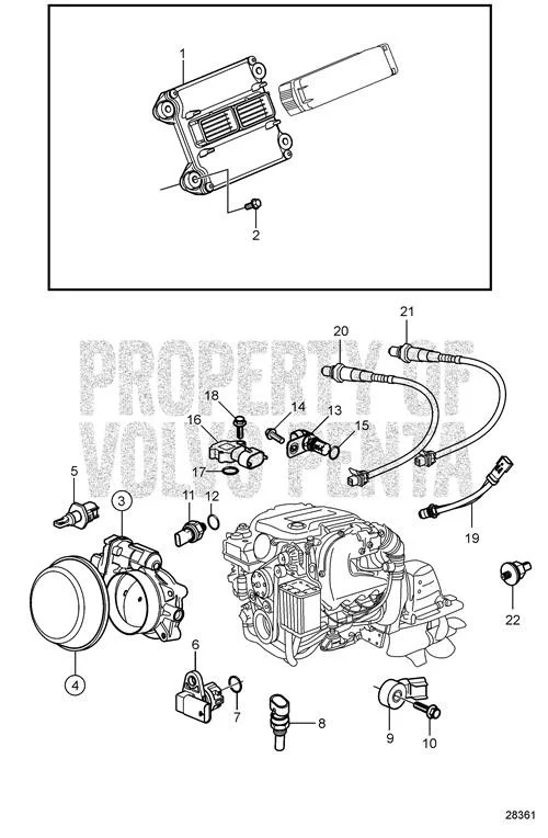 Volvo Penta - Sensor - Volvo Penta (21552128)