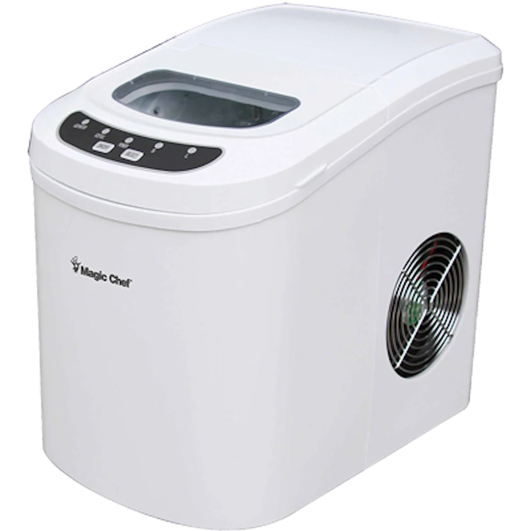 Ice Maker, 27 lbs/day, Portable, White