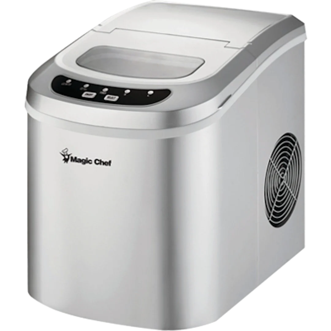 Ice Maker, 27 lbs/day, Portable, Silver