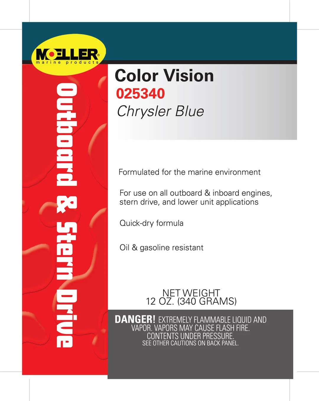 Moeller Marine Products 025340 Engine Paint