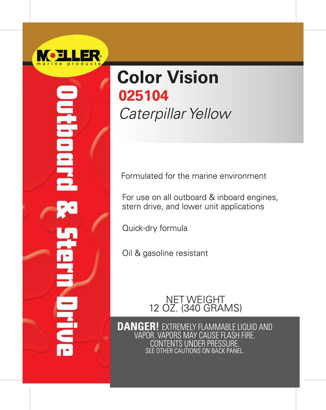 Moeller Marine Products 025104 Engine Paint