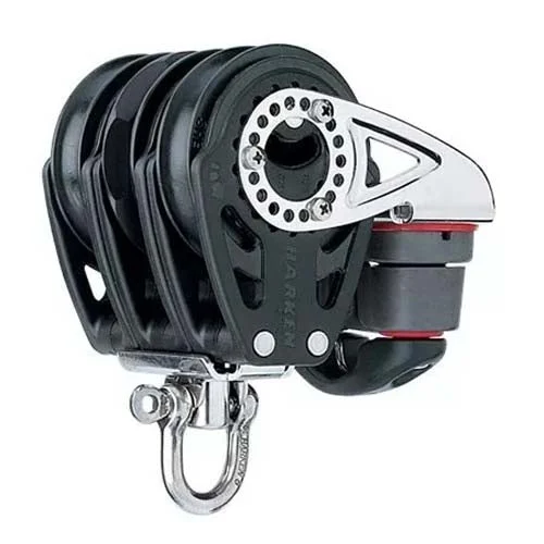 Harken 57mm Triple Carbo Ratchet Block Swivel w/Cam Cleat