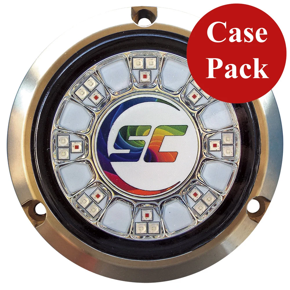 Shadow-Caster LED Lighting Shadow- Caster SCR-24 Bronze Underwater Light - 24 LEDs - Full Color Changing - *Case of 4* – Marine Electrical Replacement