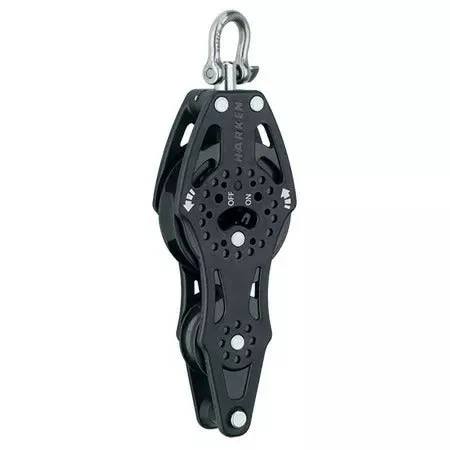 Harken 57mm Carbo Fiddle Block Swivel Ratchet w/Becket