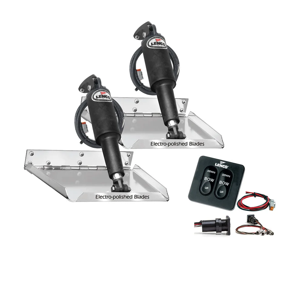 Lenco Marine 9" x 9" Standard Performance Trim Tab Kit w/Standard Tactile Switch Kit 12V