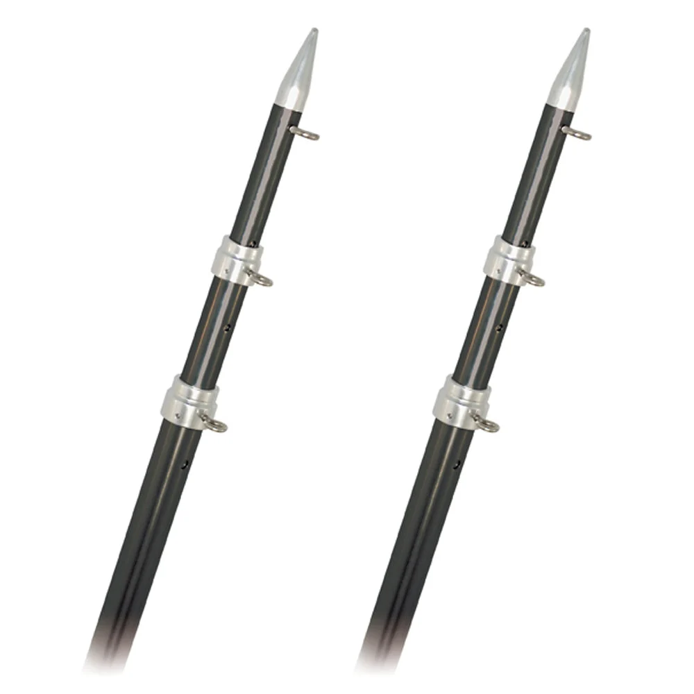 Rupp Marine Rupp Top Gun Outrigger Poles - Telescopic - Carbon Fiber - 18'