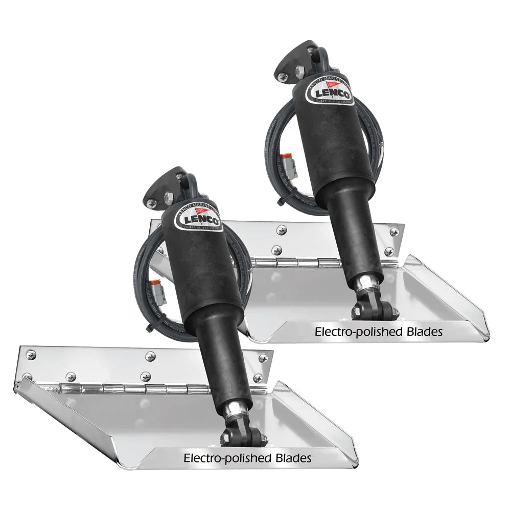 Lenco Marine 9" x 9" Standard Performance Trim Tab Kit w/o Switch Kit 12V