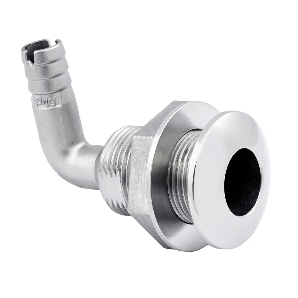 Whitecap 1-1/2" Duplex Stainless Steel 90 Degree Thru-Hull Fitting – Boat Pump & Plumbing Part