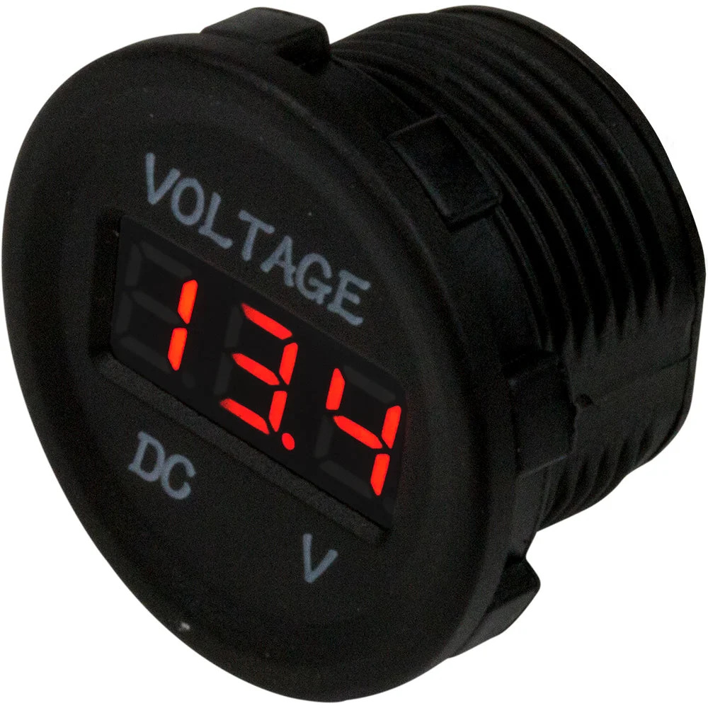 Sea-Dog Round Voltage Meter - 6V-30V – Marine Boat Replacement Part