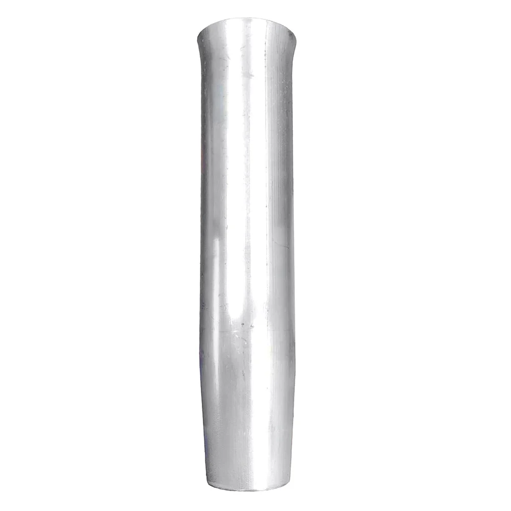 Tigress Weld On Aluminum Flared Rod Holder w/o Blade Mill Finished 10" – Marine Boat Replacement Part
