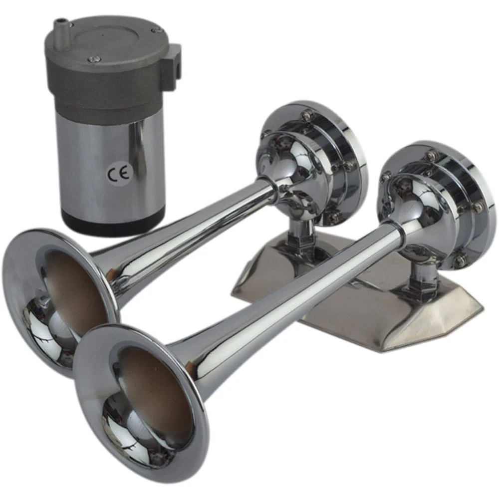 Sea-Dog MaxBlast Air Horn - Mini Dual Trumpet – Marine Boat Replacement Part