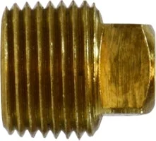 1/2 SQ HD BRASS PLUG