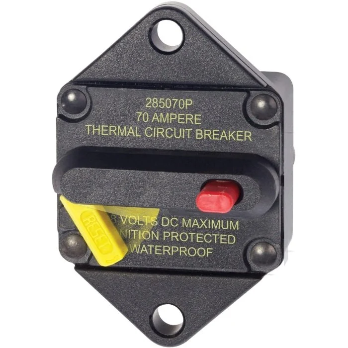 285-Series Circuit Breaker - Panel Mount 70A | Blue Sea 7085