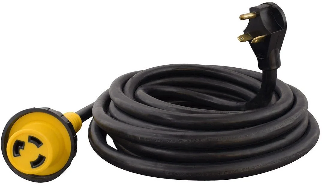 30A 25' Detach Cord Black Bulk – Marine Boat Replacement Part