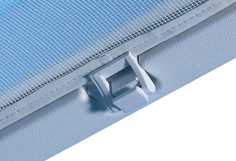 FLYSCREEN HINGE KIT WHT RETRO