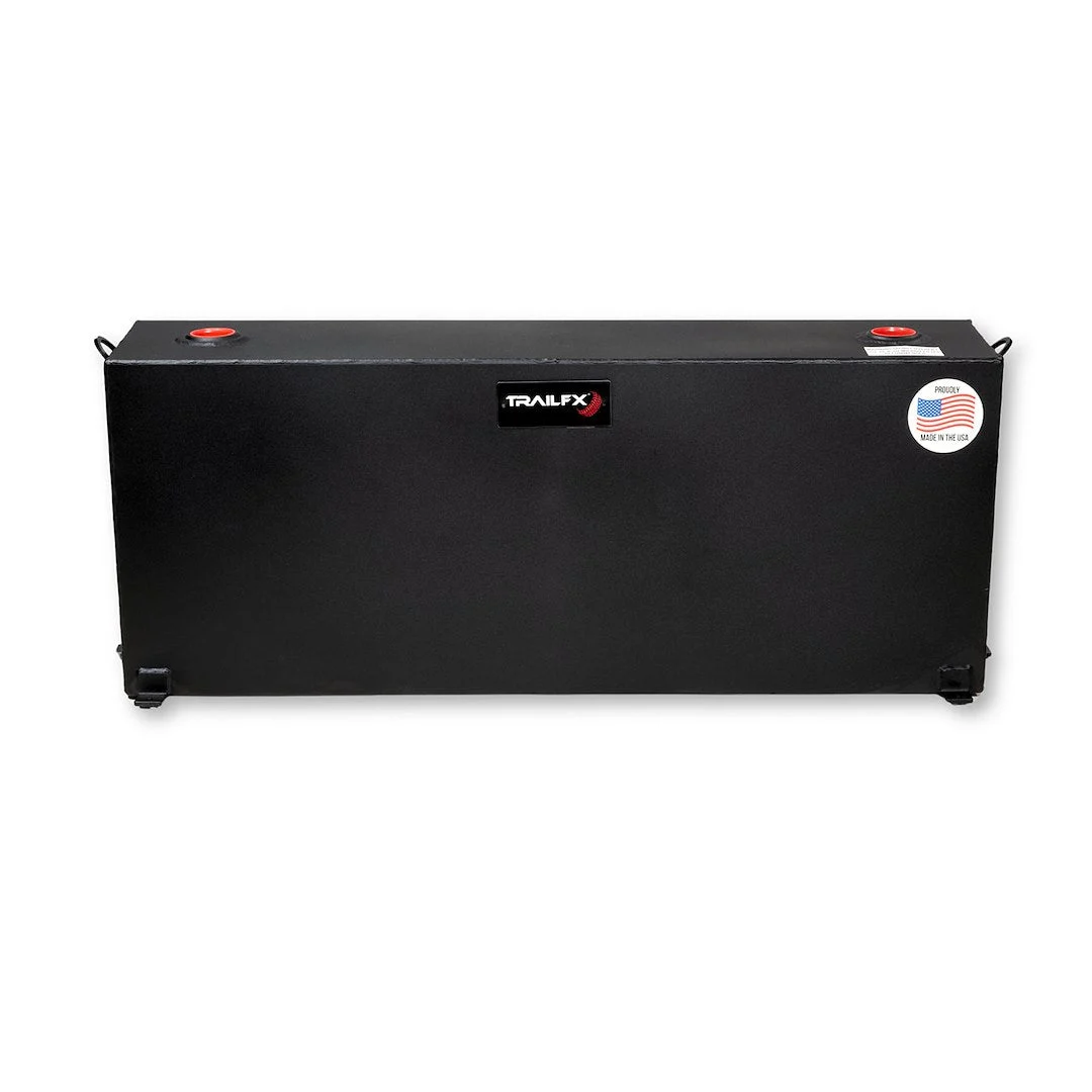37 GAL MATTE BLK STEEL RECT TANK
