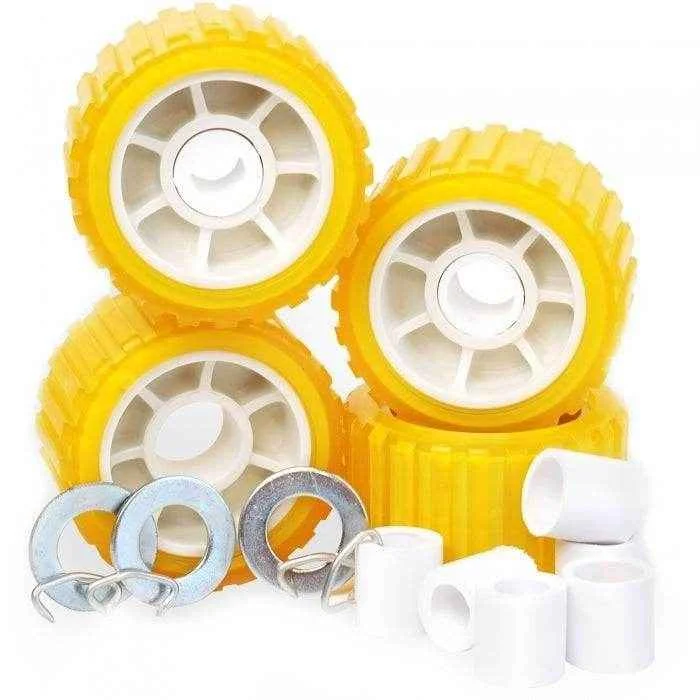 5 in. Hull Sav'r Amber Wobble Roller Kit | Tie Down Engineering 86144