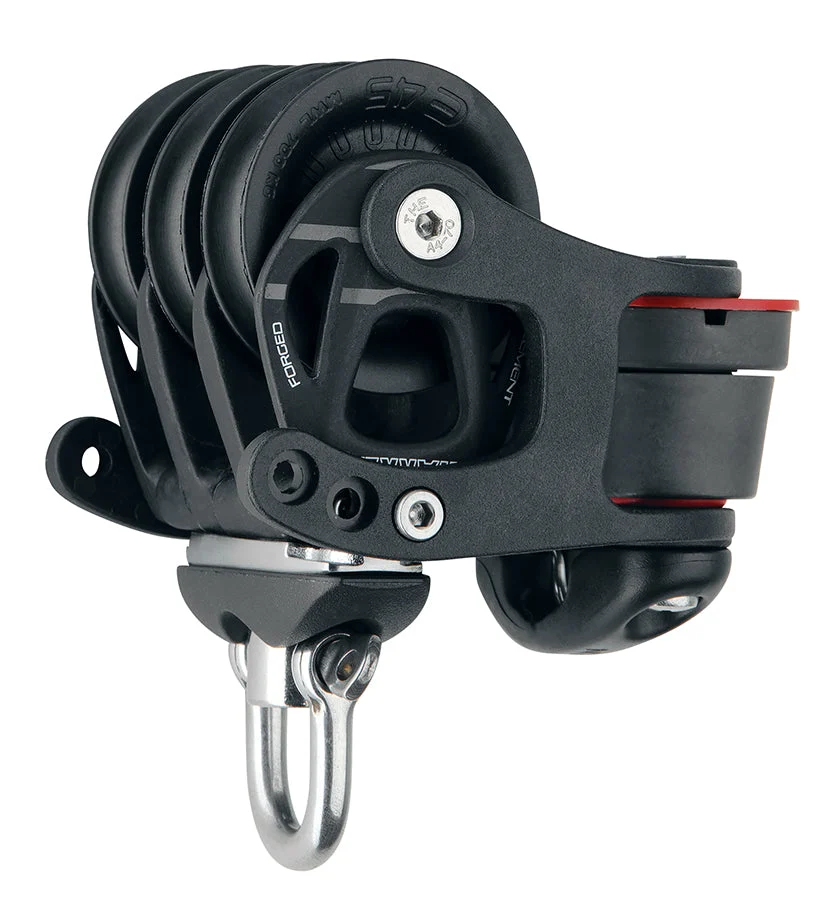 45 mm Aluminum Element Triple Block  Swivel, Cam Cleat