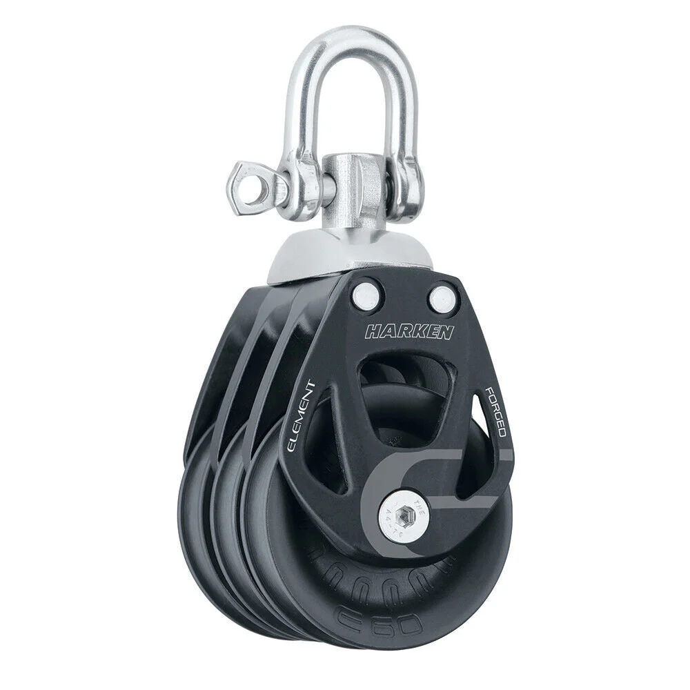 60 mm Aluminum Element Triple Block - Swivel