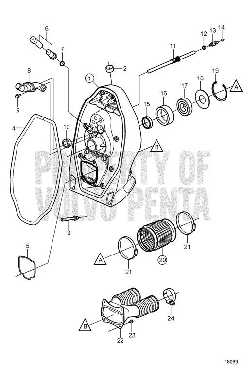 Volvo Penta - Bellows - Volvo Penta (21277185)