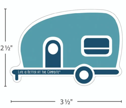 Camco RV - Teal Teardrop Sticker - 53255